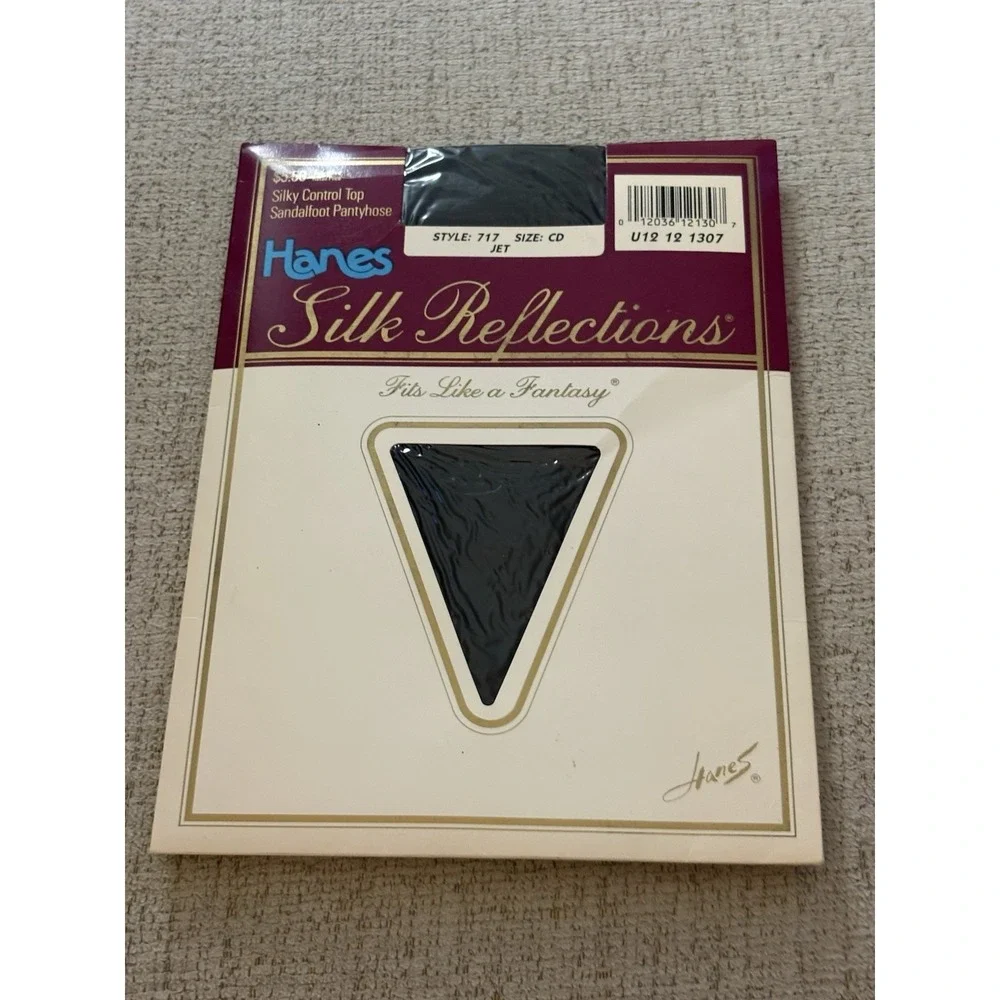 Vintage 1989 Hanes Silk Reflections Pantyhose